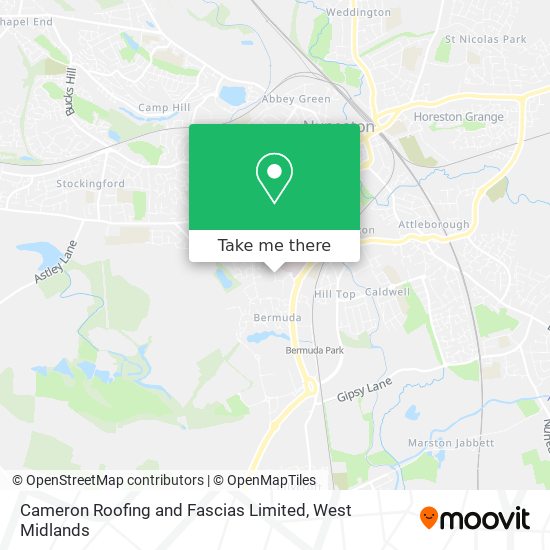 Cameron Roofing and Fascias Limited map