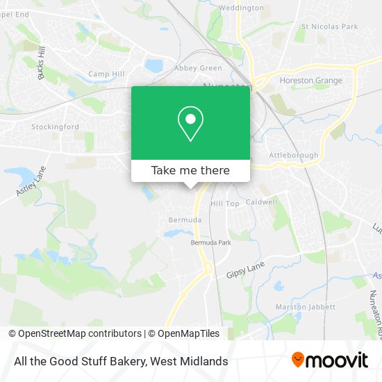 All the Good Stuff Bakery map