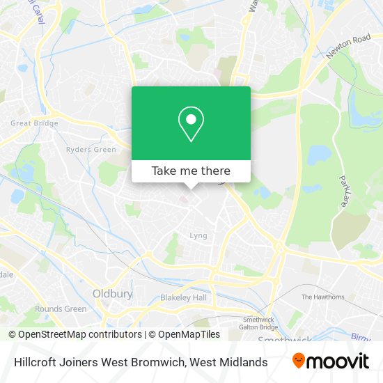 Hillcroft Joiners West Bromwich map