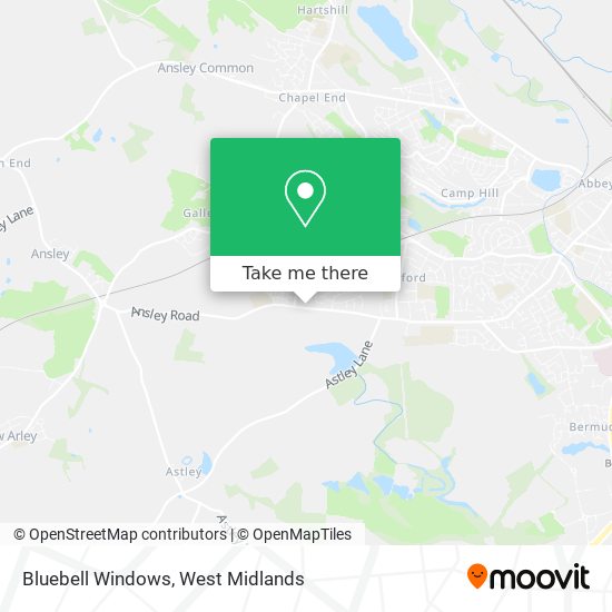 Bluebell Windows map