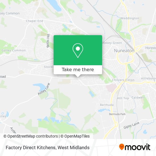 Factory Direct Kitchens map