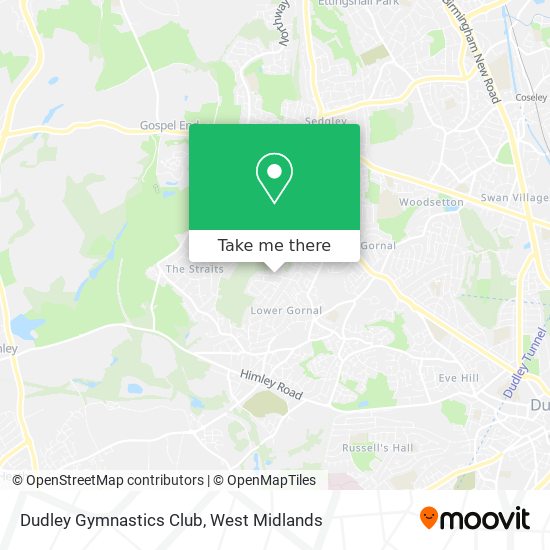 Dudley Gymnastics Club map