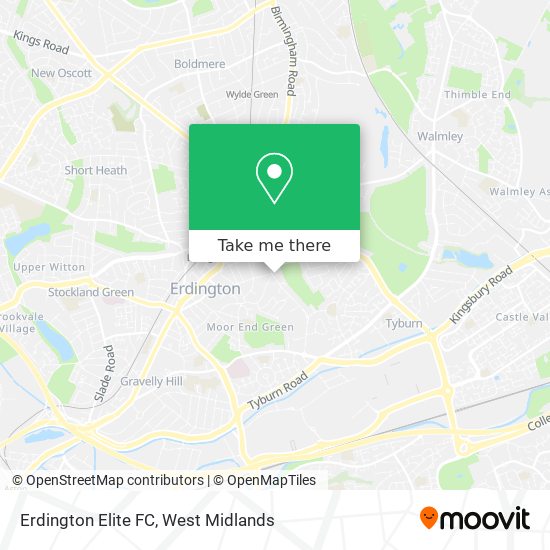 Erdington Elite FC map