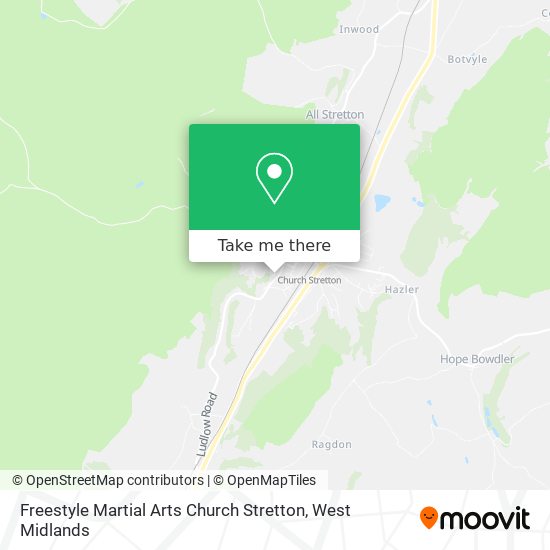 Freestyle Martial Arts Church Stretton map