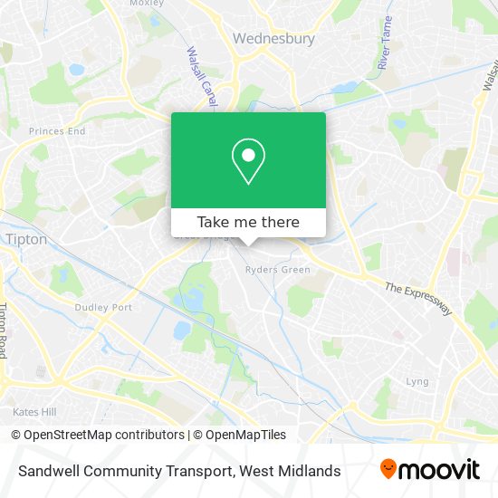 Sandwell Community Transport map