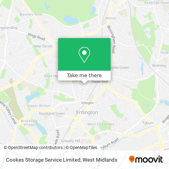 Cookes Storage Service Limited map