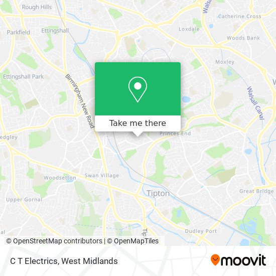 C T Electrics map