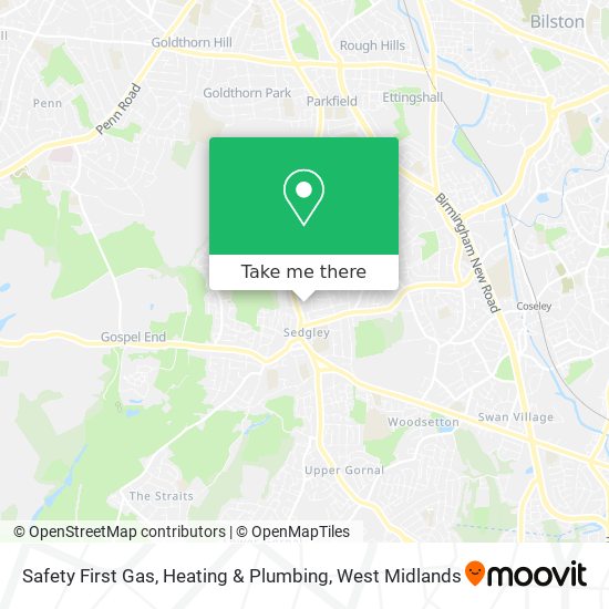 Safety First Gas, Heating & Plumbing map