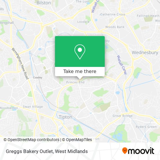 Greggs Bakery Outlet map