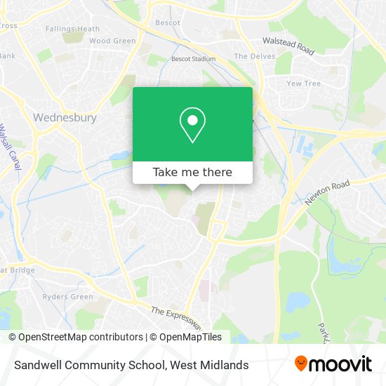Sandwell Community School map