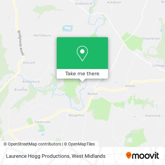 Laurence Hogg Productions map