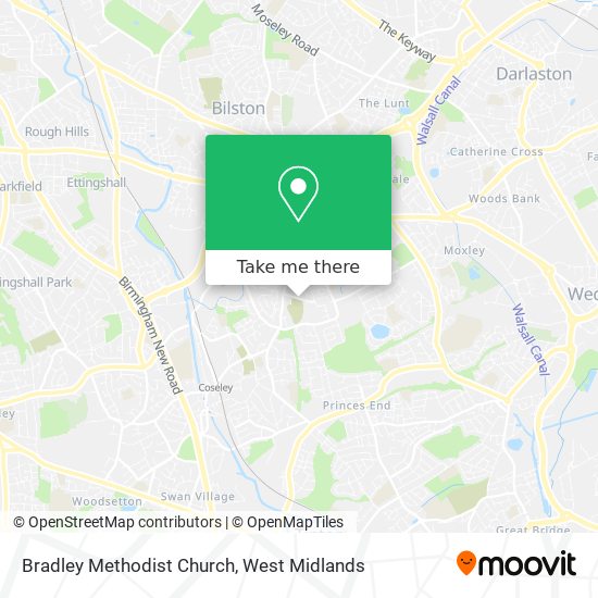 Bradley Methodist Church map