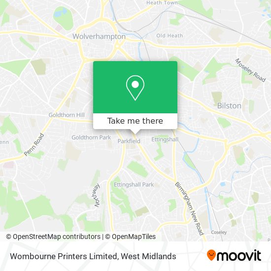 Wombourne Printers Limited map