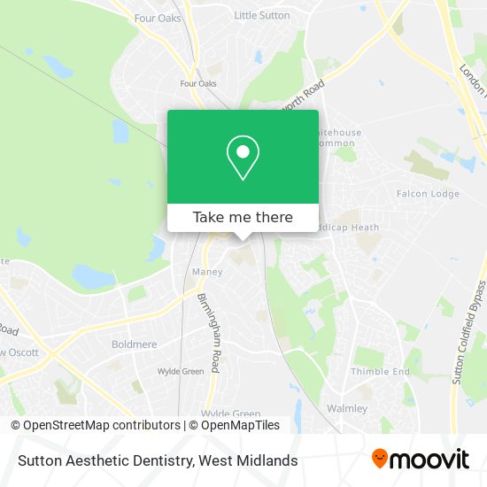 Sutton Aesthetic Dentistry map