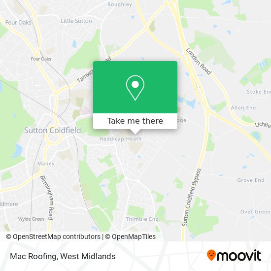 Mac Roofing map
