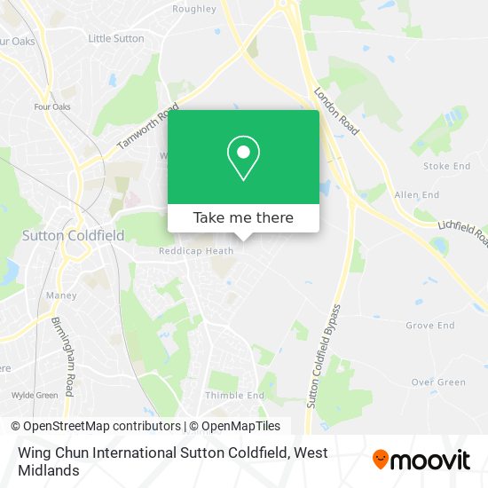 Wing Chun International Sutton Coldfield map