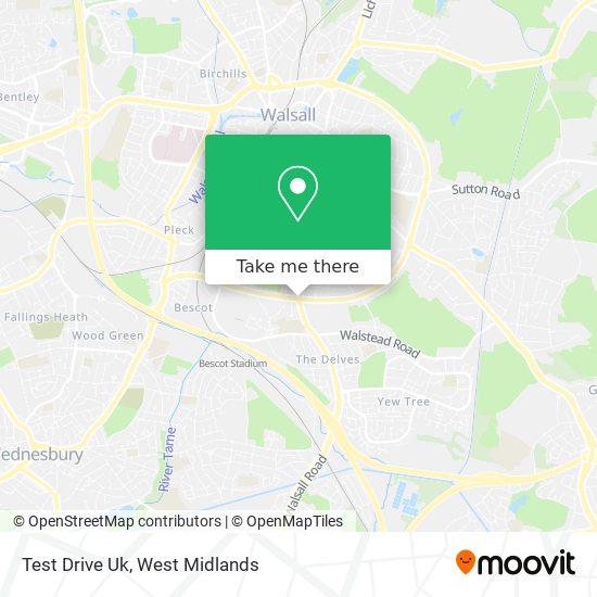 Test Drive Uk map