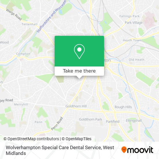 Wolverhampton Special Care Dental Service map