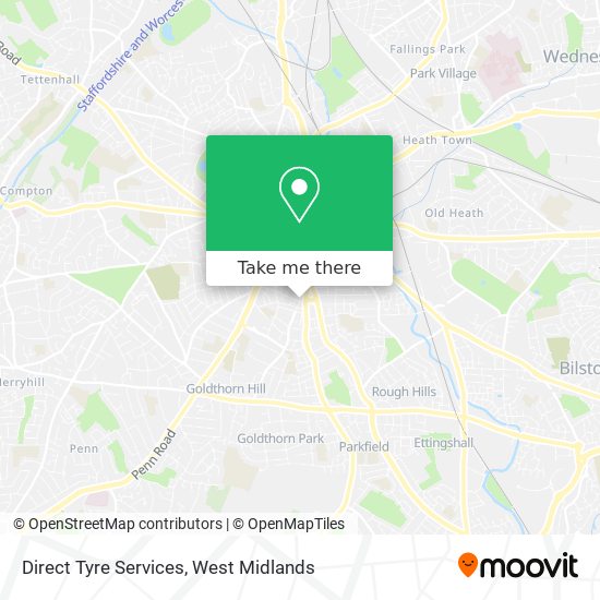 Direct Tyre Services map