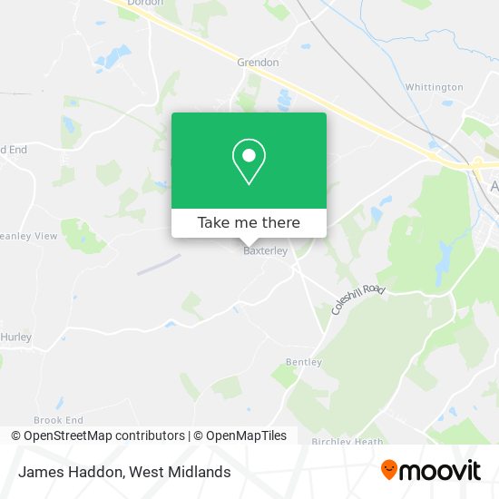 James Haddon map