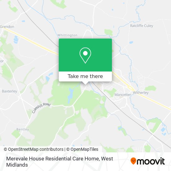 Merevale House Residential Care Home map