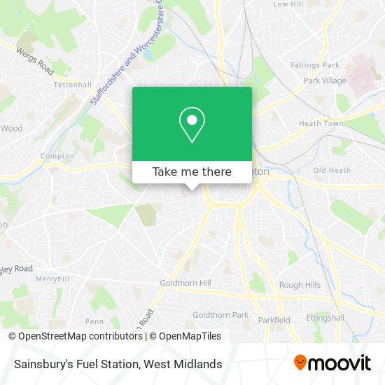 Sainsbury's Fuel Station map