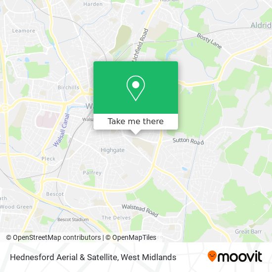 Hednesford Aerial & Satellite map