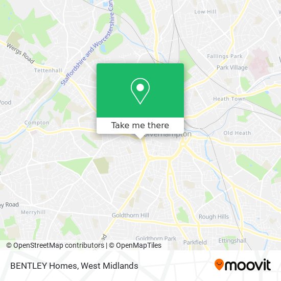 BENTLEY Homes map