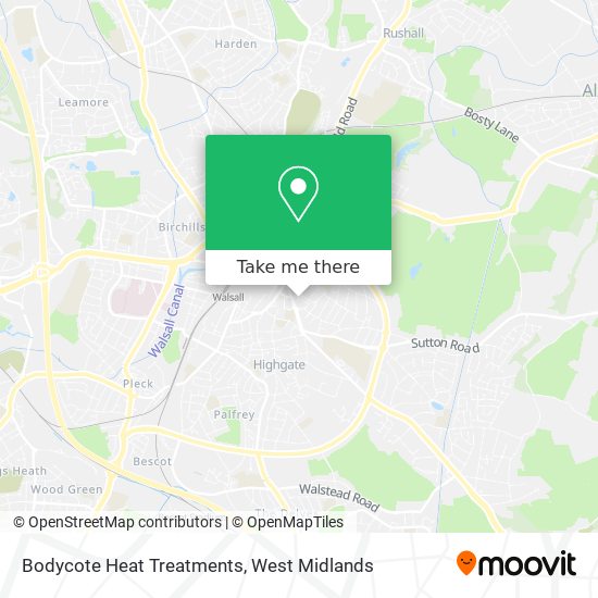 Bodycote Heat Treatments map