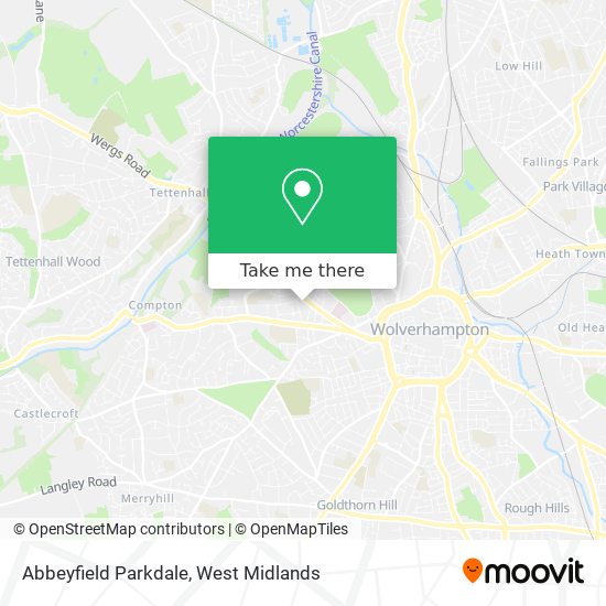 Abbeyfield Parkdale map