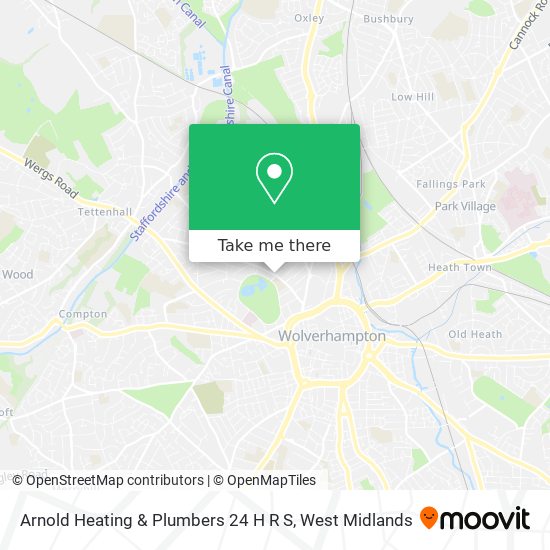 Arnold Heating & Plumbers 24 H R S map