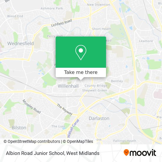 Albion Road Junior School map