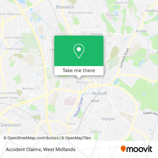 Accident Claims map