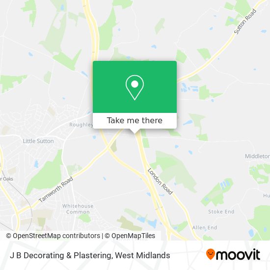 J B Decorating & Plastering map