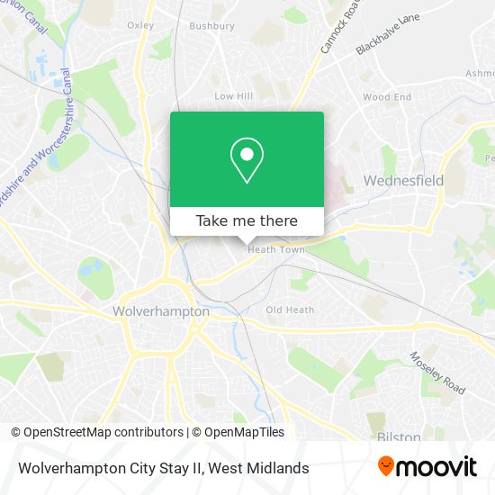 Wolverhampton City Stay II map