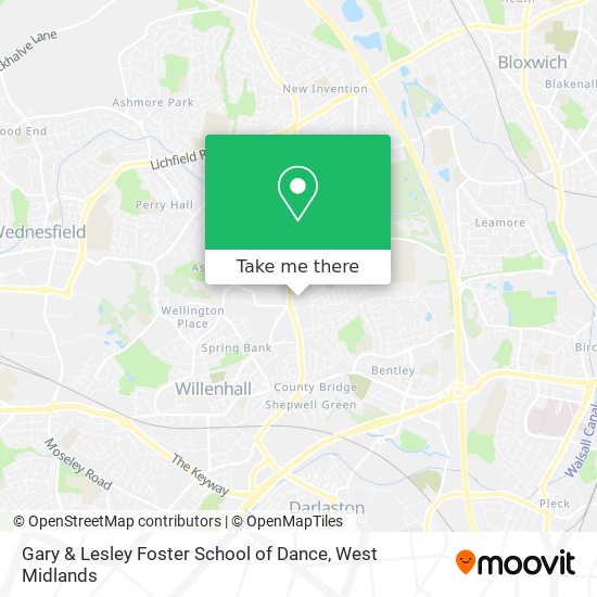 Gary & Lesley Foster School of Dance map