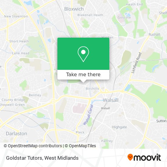Goldstar Tutors map