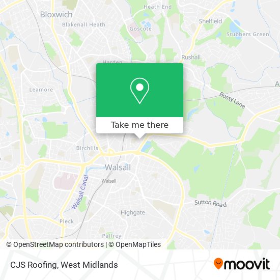 CJS Roofing map