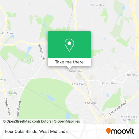 Four Oaks Blinds map