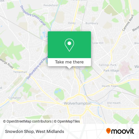 Snowdon Shop map