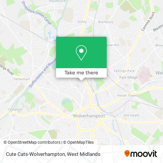 Cute Cats-Wolverhampton map