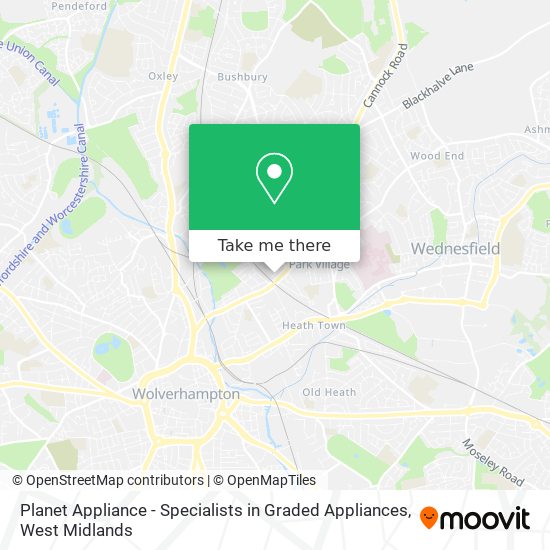 Planet Appliance - Specialists in Graded Appliances map