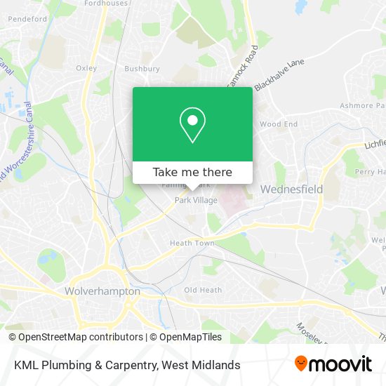 KML Plumbing & Carpentry map