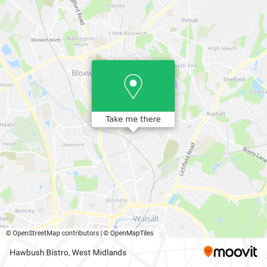 Hawbush Bistro map