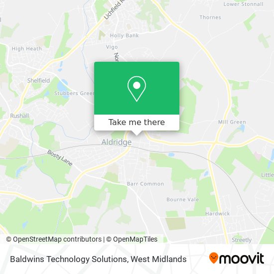 Baldwins Technology Solutions map