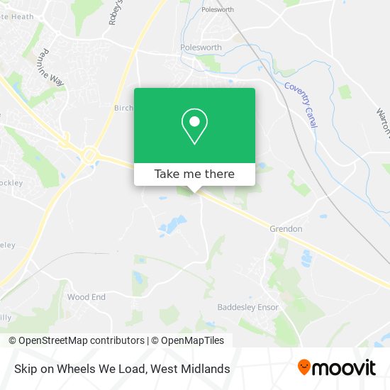 Skip on Wheels We Load map