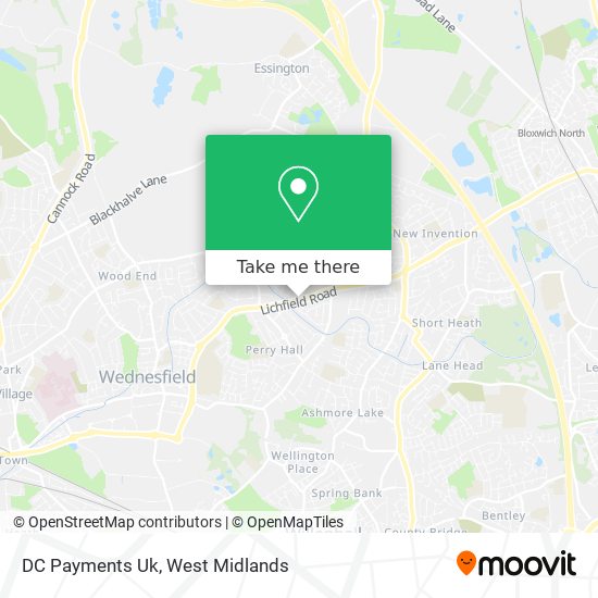 DC Payments Uk map