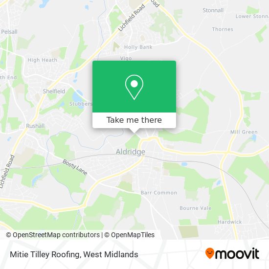 Mitie Tilley Roofing map