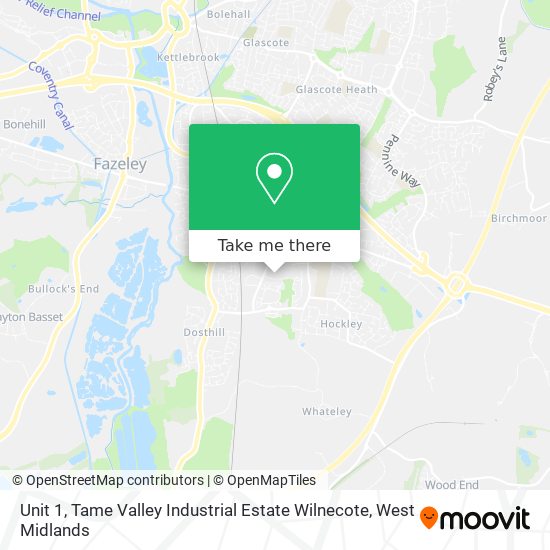 Unit 1, Tame Valley Industrial Estate Wilnecote map