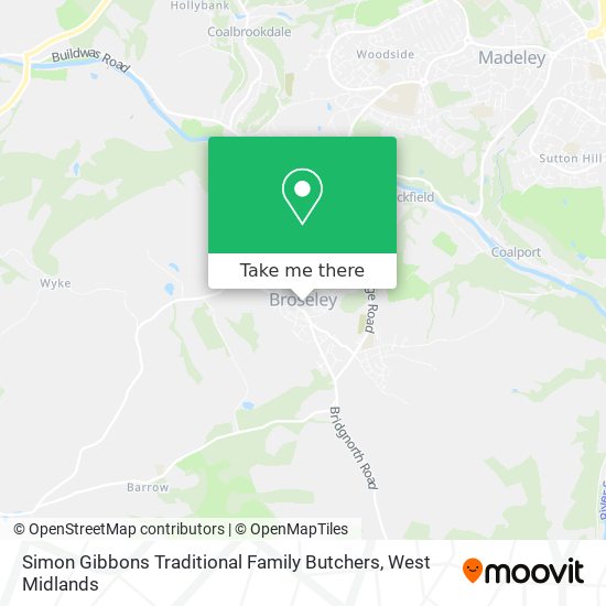Simon Gibbons Traditional Family Butchers map